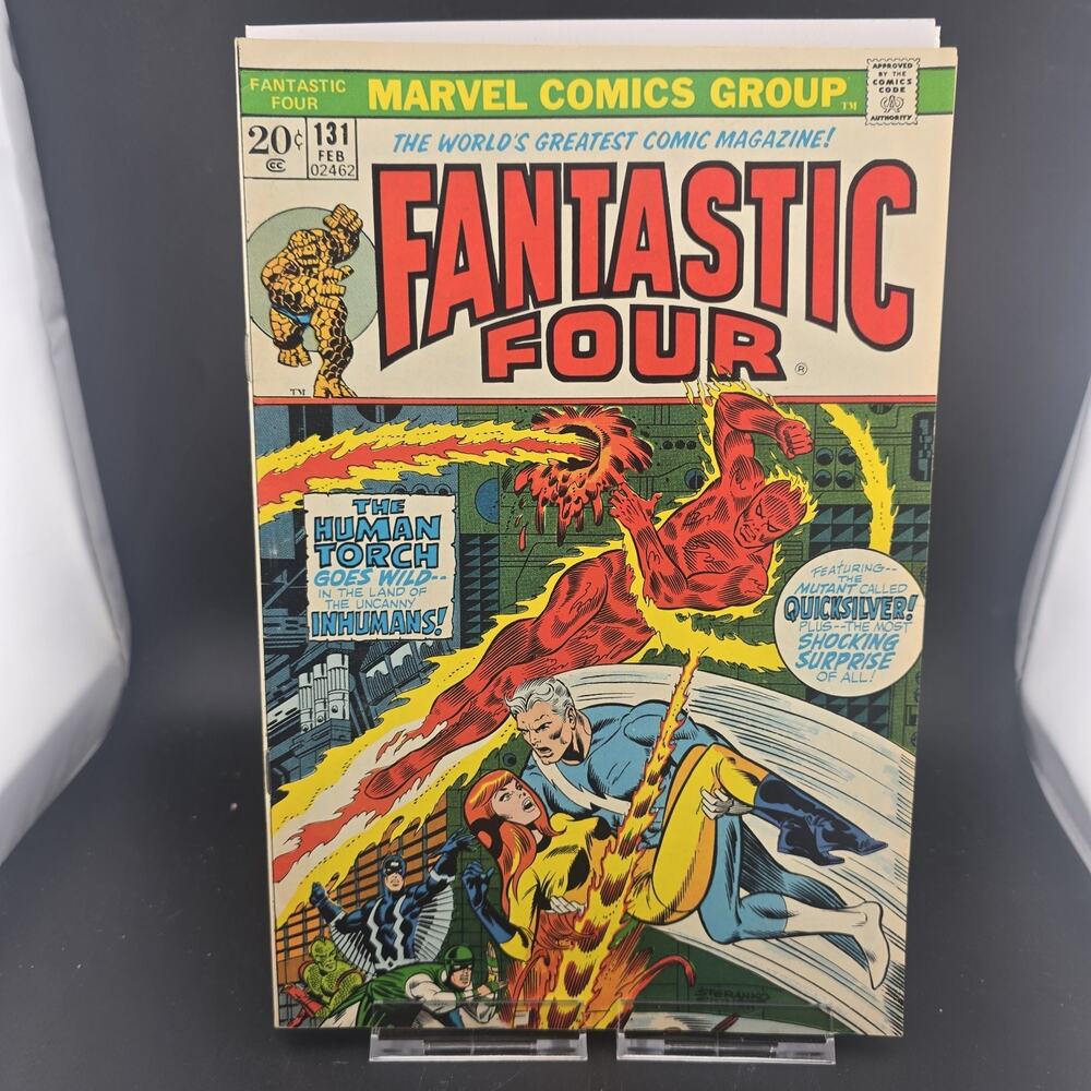 Fantastic Four #131 Marvel Comics 1973 Quicksilver Inhumans Mid Grade FN 6.0